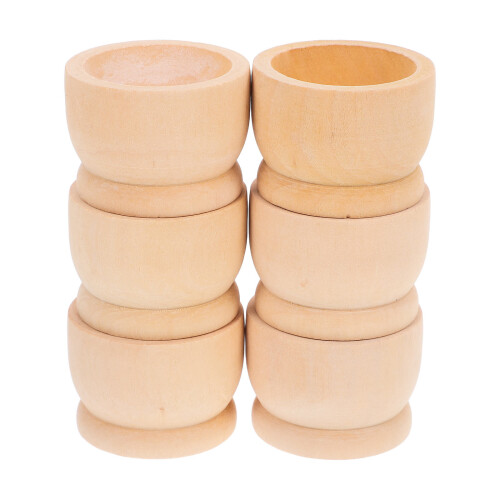 30Stk Ostern Holz Eierhalter Set Khaki Eierbecher Zum Basteln 2