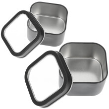 4Pièces Boîtes Carrées Noires Pour Stockage Bougies Cadeaux