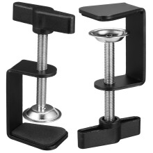 8Pièces Pinces De Montage Pour Micro En Acier Inoxydable Noir, Bureau