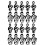 60Pcs Tpr Mini Erasers Assorted Color Music Note for Students Home Use 1