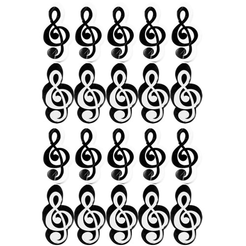 60Pcs Tpr Mini Erasers Assorted Color Music Note for Students Home Use