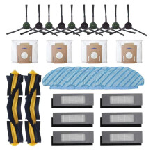 For DEEBOT OZMO T8 / T8 AIVI Robot Vacuum Cleaner Dust Bag Filter Disposable Mop Cloth Accessories
