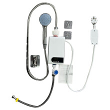 Instant Water Heater 5500W Power Portable for Bathroom, Shower and Kitchen IP4 Waterproof LCD Digital Display EU Plug