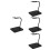 4Pièces Support Noir Pour Figurines Mobile Modèles Collectibles Action 8