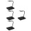 4Pièces Support Noir Pour Figurines Mobile Modèles Collectibles Action 9