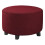 Housse extensible ronde pour pouf et repose-pieds - Rouge 2