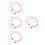 8Pièces Bracelet Main Casse-Vitre Rose Urgence 4