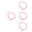 8Pièces Bracelet Main Casse-Vitre Rose Urgence 5