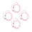 8Pièces Bracelet Main Casse-Vitre Rose Urgence 9