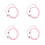 8Pièces Bracelet Main Casse-Vitre Rose Urgence 10