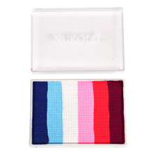 Palette di pastelli split per viso e corpo da 50g, a base d'acqua, non tossici, ipoallergenici