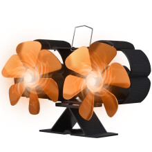 Doppelkopf 6-Blatt Kaminventilator 623 g 23149 cm Schwarz