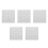 5Pcs Durable White Peel Stick Tile Stickers for Bathroom Kitchen Walls 7