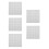 5Pcs Durable White Peel Stick Tile Stickers for Bathroom Kitchen Walls 8