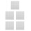 5Pcs Durable White Peel Stick Tile Stickers for Bathroom Kitchen Walls 9