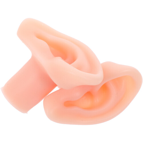 4Pièces Oreilles Silicone Flexibles Beige Écran Décor