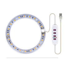 LED Grow Light Full Spectrum Phyto Grow Lamp USB Angel Ring Lamp for Succulents, Flower Plants Growth (Sunshine)