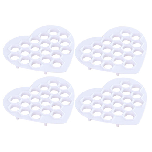 12Pcs Household Dumpling Mold Multi-Use ABS Kitchen Tool White Color