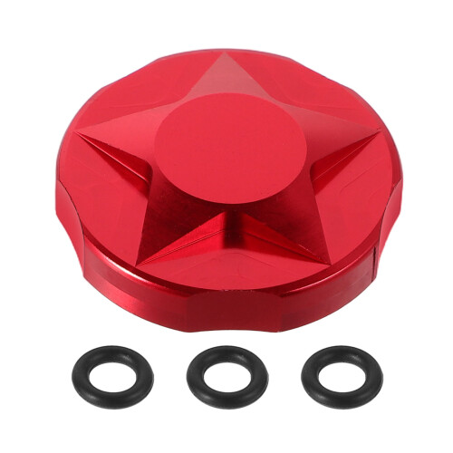 5Pcs Red Front Fork Cap for Bikes Aluminum Alloy Fork