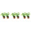 6Ud Decoración Con Plantas En Miniatura Artificiales Multicolor 6