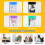 18 Pack Binder Pocket Organizer Folders, Binder Pockets for 2/3/4 Ring Document, 11 Holes Expandable Binder Folders 6