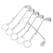 24Stk Sportlicher Golf Schlüsselanhänger Aus Metall Silber Für Herren