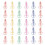 90Pièces Clips Notes Ampoule Couleur Assortie Pour École Et Maison 1