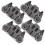 4PCS W10195416 Dishwasher Wheels Lower Rack for     Dish Rack Replacement Parts 1