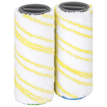 2 Pieces Set of Rollers for FC5 FC7 FC3 FC3D Electric Floor Cleaner Replacement Rollers 2.055-006.0 Yellow