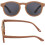 Flexible Sturdy Infant Sunglasses and Strap, Light Brown 4