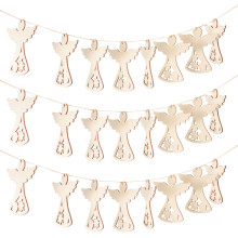 150Pièces Ornements Bois Kaki À Peindre Forme Mariage