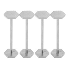 8Pièces Porte-Baguettes Acier Inoxydable Support Couverts Argenté