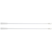 4Pièces Barres Stores Fibres Crochets Blancs Usage Venetian