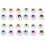 120Pièces De Plastique Coloré Halloween Décor Élastique Amusant 1