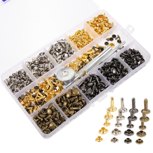 3Ensembles Kit De Rivets En Fer Pour Cuir Couture DIY