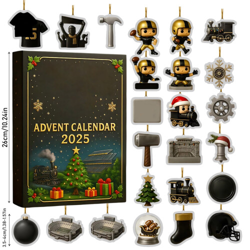 Ημερολόγιο Advent Ποδοσφαίρου Purdue Boilermakers (24 Τεμάχια) 1