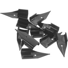 30Pièces Plumes Métal Noires Pour