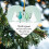 Hartvormig vriendschapsornament van zeeglas, 3,5 inch (9 cm). 3