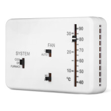 1Ensemble Thermostat Camper ABS Blanc Contrôle Précis Pour Camping-Car
