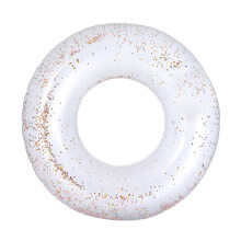 2St Anti-Impact Zwemring Transparant Met Glitter Pailletten