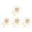 4Pcs Brass Candle Snuffer Set Multi-Use Flame Extinguisher for Home 4