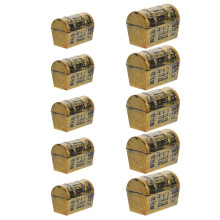 40Pièces Coffres Miniatures Pirates Dorés En Pour Décoration