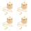 4Pcs Brass Candle Snuffer Set Multi-Use Flame Extinguisher for Home 7