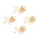 4Pcs Brass Candle Snuffer Set Multi-Use Flame Extinguisher for Home 9