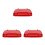 3Pièces Couvercles Rouge Pour Cuisine Jardin 4