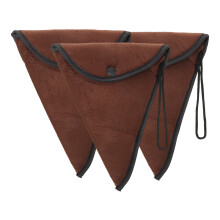 3Pièces Sacoche De Protection Ocarina 12 Trous Marron En Non-