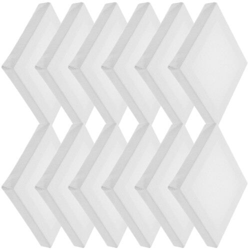 24Pièces Cadres Carrés Blancs Pour Peinture
