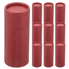 20Pièces Boîtes Cylindriques En Papier Rouge Pour Rangement