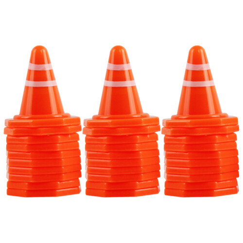 200Pièces Ensemble Mini Cônes Panneaux De Circulation Pour Enfants