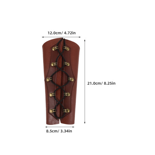 -Bras En Cuir PU Respirant Ajustable Pour Archers 1
